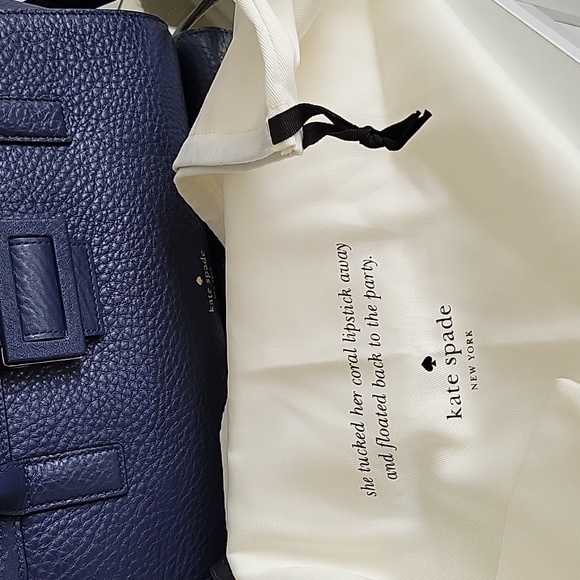 Kate Spade Leather Carlyle Street Alexa Satchel Bag in Blue - Picture 11 of 11